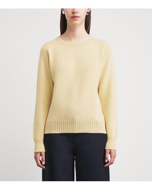 Johnstons Natural Lambswool Blyth Sweater