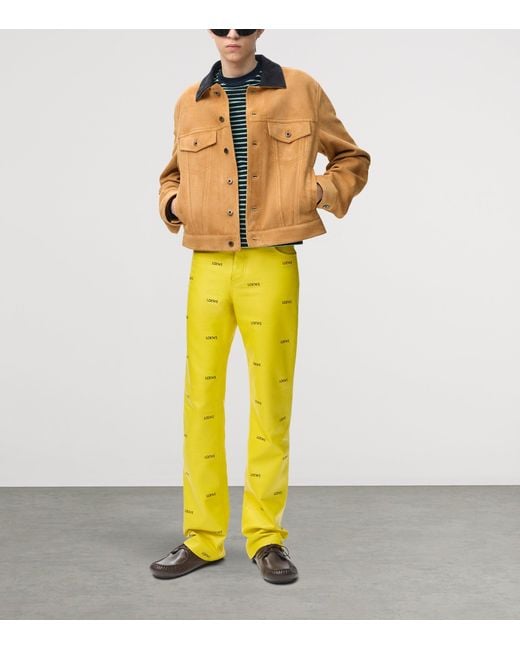 Loewe Metallic Suede Jacket for men
