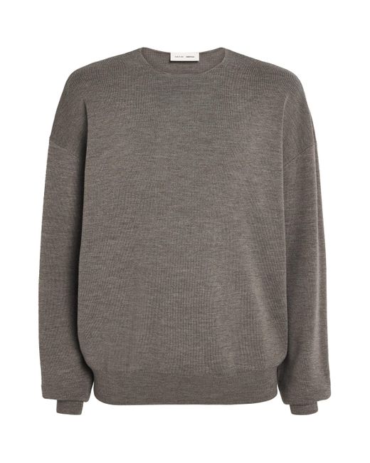 Fear Of God Gray Merino Wool Sweater for men