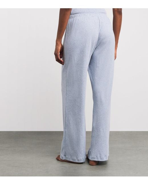 Leset Blue Cotton Nando Relaxed Sweatpants
