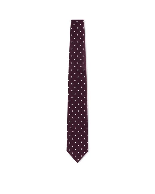 Tom Ford Purple Silk Polka-Dot Tie for men