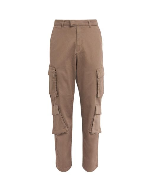 Represent Natural Cotton Cargo Pocket Trousers for men