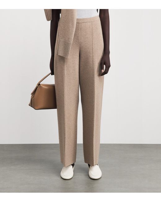 Lafayette 148 New York Natural Cashmere-Blend Trousers