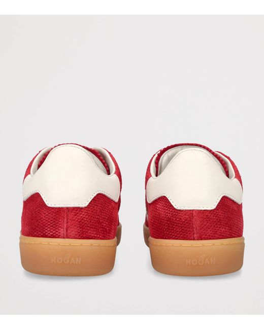 Hogan Red Suede Cool Sneakers for men