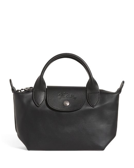 Longchamp Black Extra-Small Leather Le Pliage Xtra Handbag
