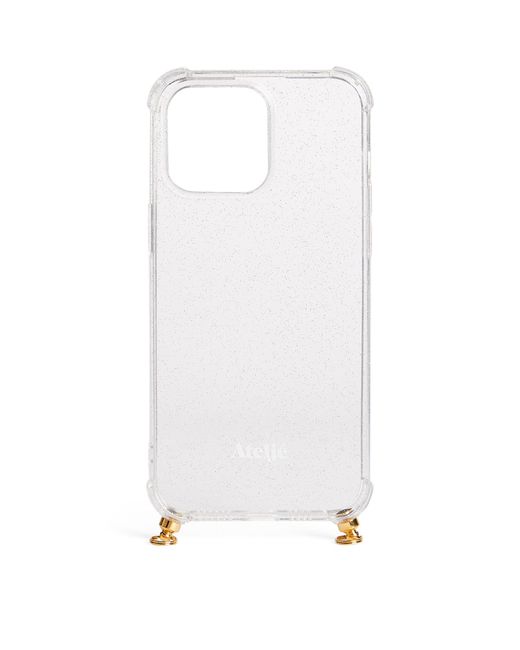 Atelje71 White Glitter Iphone 15 Pro Max Case