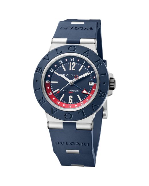 BVLGARI Blue Aluminium Watch 40mm for men