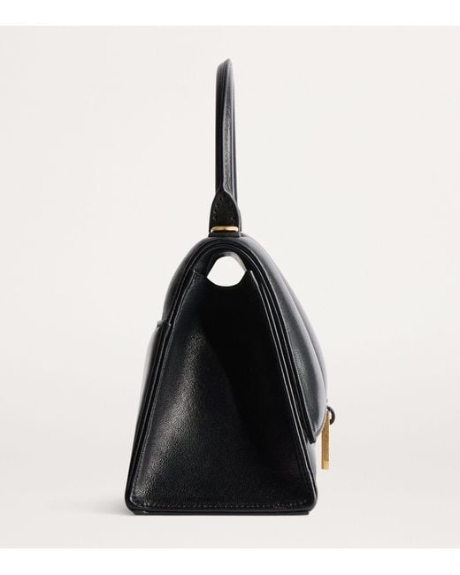 Balenciaga Black Small Padded Hourglass Top-handle Bag