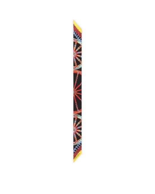Dolce & Gabbana White Carretto-Print Silk Scarf