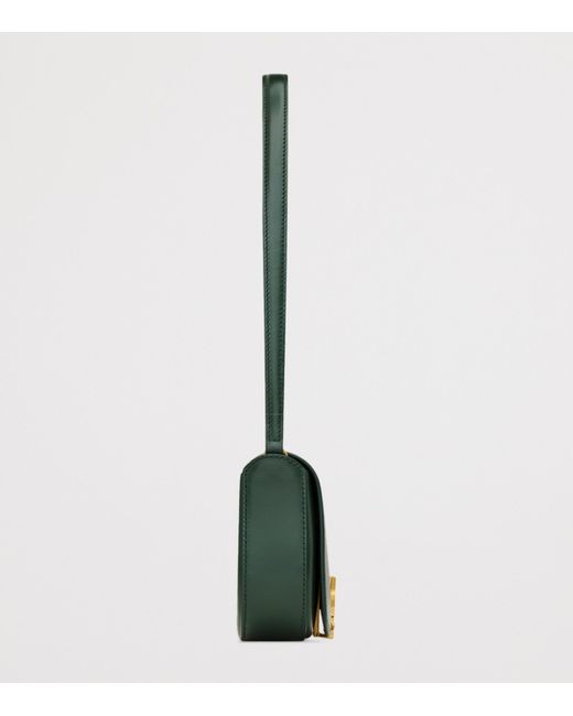 Saint Laurent Green Mini Leather Voltaire Shoulder Bag
