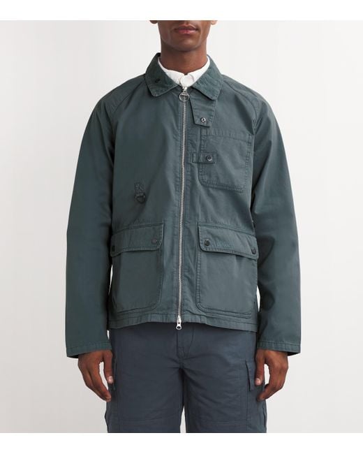 Barbour Cotton Fenton Jacket in Green for Men Lyst