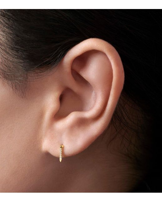 Maria Tash White Diamond Eternity Bar Single Threaded Stud