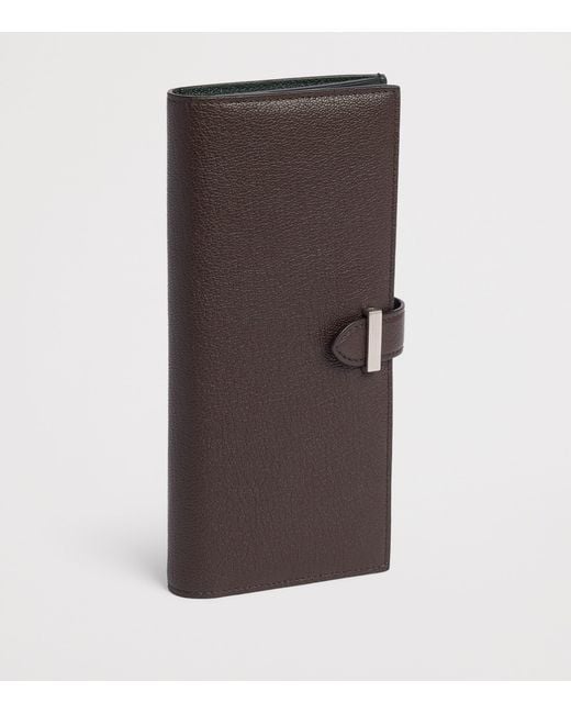 Dunhill Brown Long Capra Leather Alfred Wallet for men