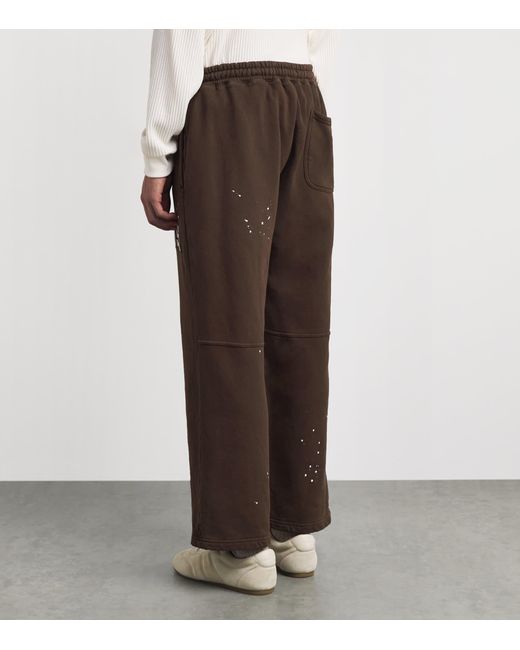 CHERRY LA Brown Cotton Usa Parachute Sweatpants for men
