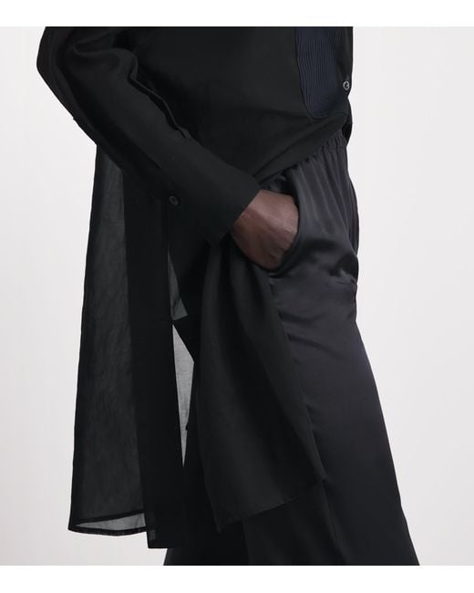 Eleventy Gray Cotton Longline Dress Shirt