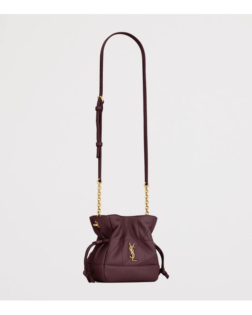 Saint Laurent Red Mini Leather Jamie Shoulder Bag