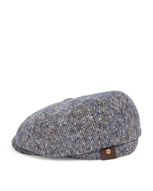 Stetson Gray Donegal Tweed Flat Cap for men