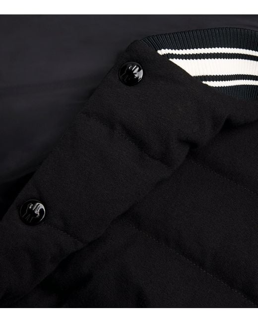Moncler Black Reversible Bouchet Varsity Bomber Jacket for men