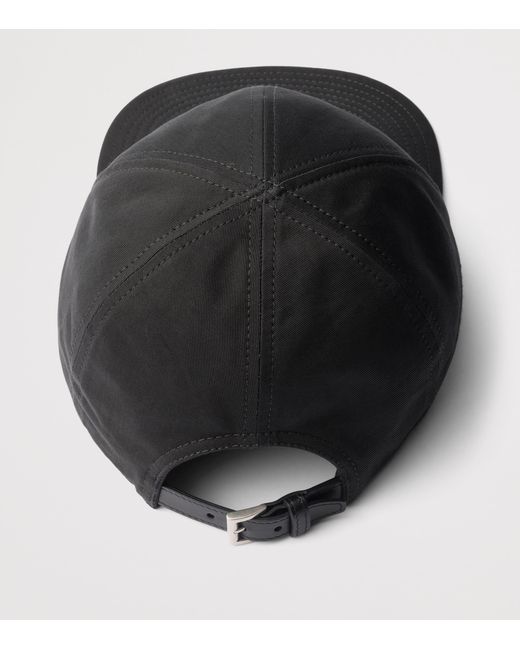 Prada Black Cotton Cap for men