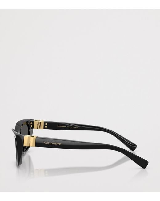 Dolce & Gabbana Black Acetate Dg4532 Cat Eye Sunglasses