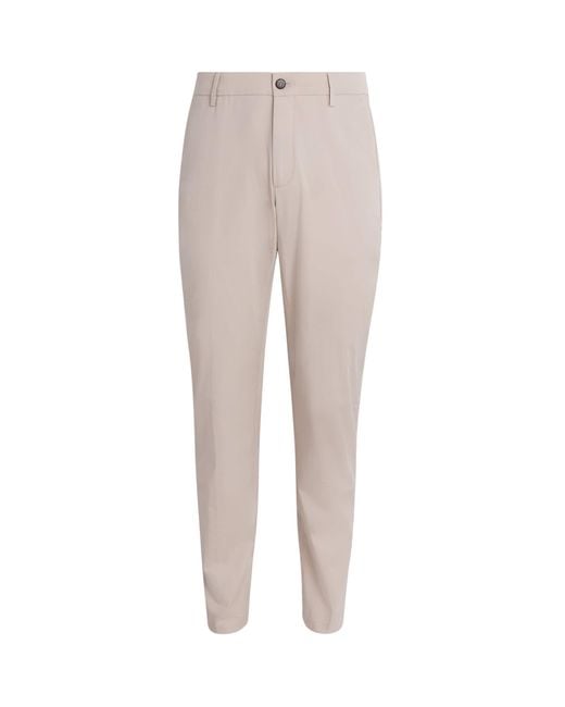 Eleventy Gray Cotton-Silk Chinos for men