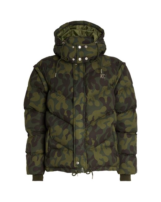 Keiser Clark Green Camouflage Puffer Jacket for men