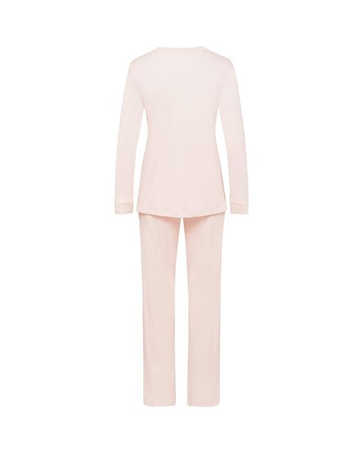 Hanro Pink Cotton Moments Pyjama Set