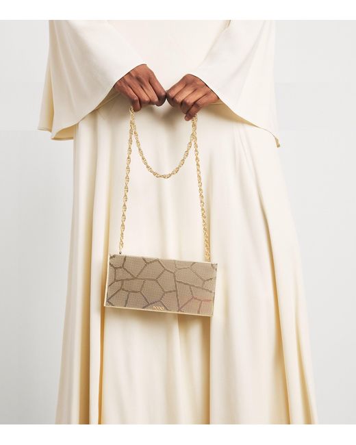 Rodo Natural Mosaic Rectangle Clutch Bag