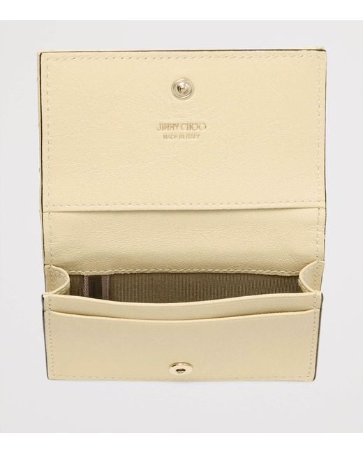 Jimmy Choo Natural Curve Nello Leather Wallet