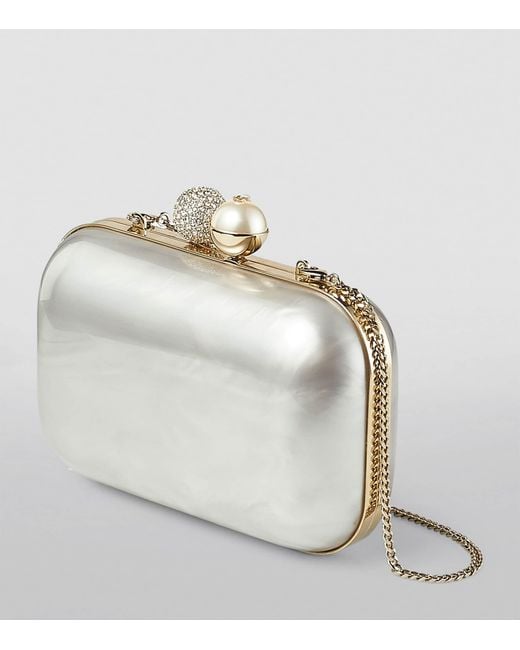 Jimmy Choo White Cloud Clutch Bag