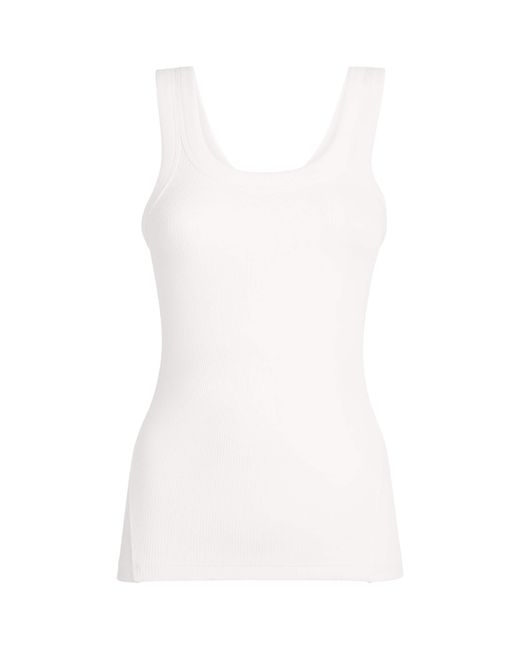 Rag & Bone White The Essential Rib Tank Top