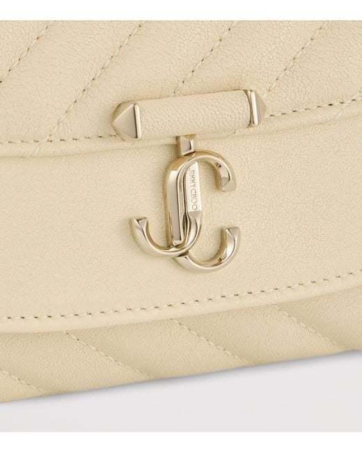 Jimmy Choo Natural Curve Small Biker Leather Quilted Cross-Body Bag