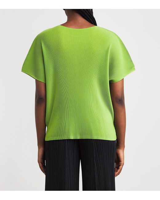 Pleats Please Issey Miyake Mist June Top in Green | Lyst