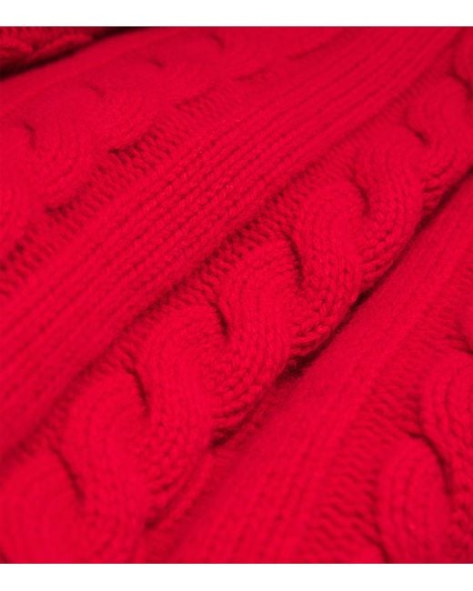 Polo Ralph Lauren Red Wool-Cashmere Rollneck Sweater for men