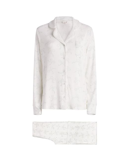 Skims White Soft Lounge Pyjama Set