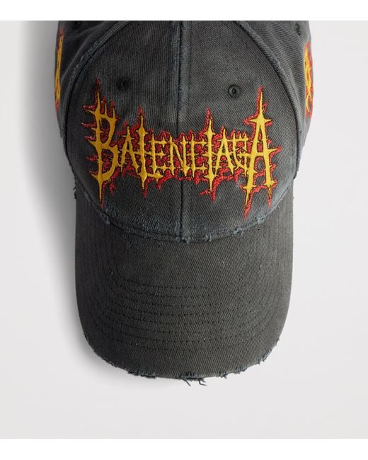 Balenciaga Black Cotton Wet Brush Cap