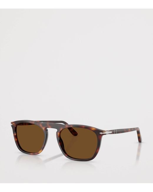 Persol Brown Tortoiseshell Gae Square Sunglasses