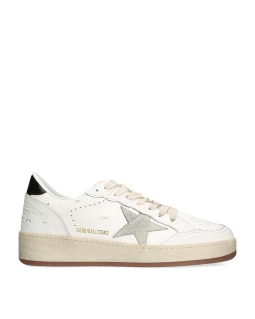Golden Goose Deluxe Brand White Leather Ball Star 2 Sneakers for men
