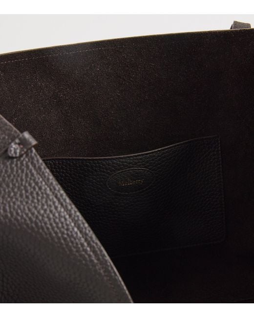 Mulberry Black Grained Leather Tree Tote Bag