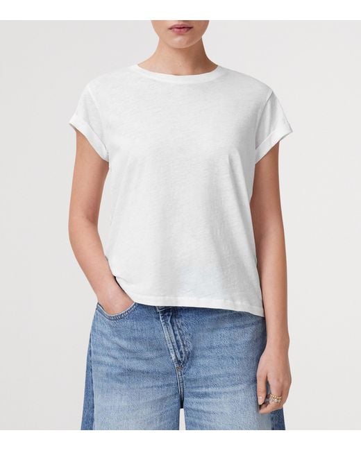 AllSaints White Organic Cotton Anna T-Shirt