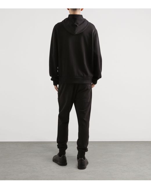 Dolce & Gabbana Black Cotton Logo Sweatpants for men