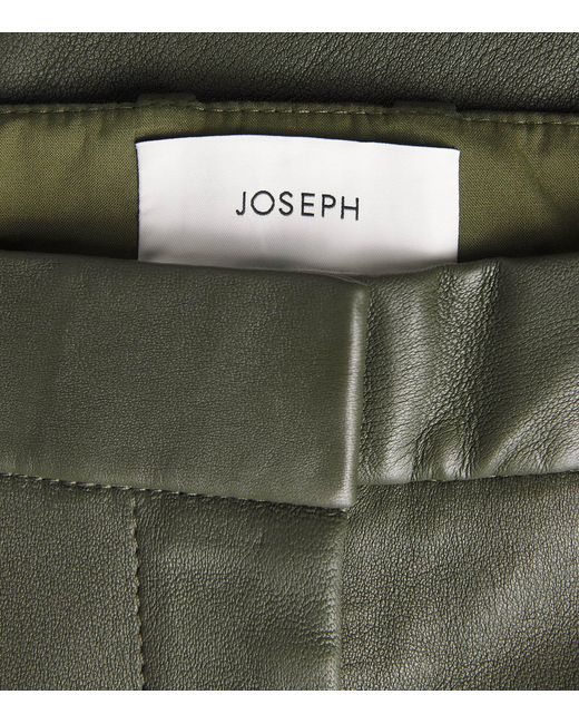 Joseph Gray Tafira Flared Leather Trousers