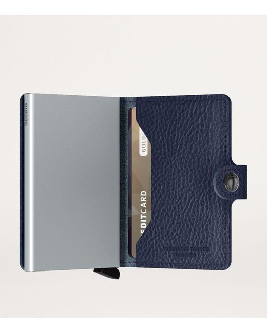 Secrid Blue Leather Mini Wallet