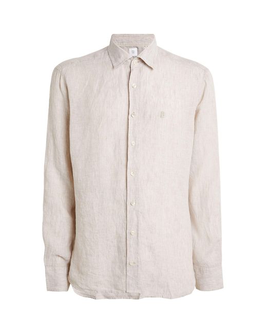 Bogner White Linen Shirt for men