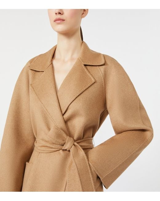 Max Mara Natural Camelwool Belted Coat