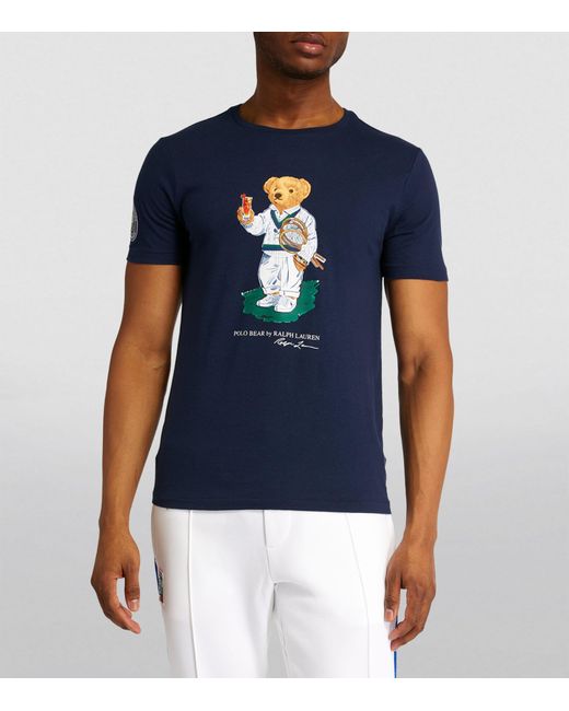 RLX Ralph Lauren X Wimbledon Polo Bear T-shirt in Blue for Men | Lyst UK