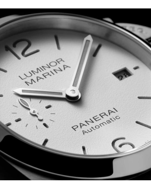 Panerai Gray Stainless Steel Luminor Quaranta Watch for men