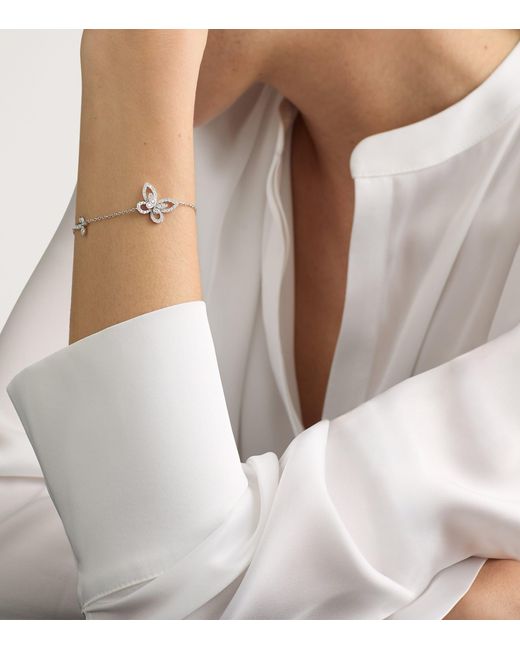 Graff Metallic And Diamond Butterfly Bracelet