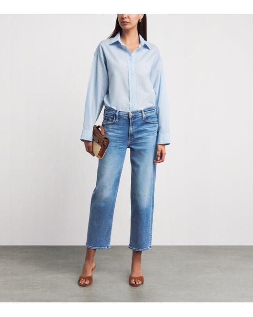 Mother Blue The Newbie Ankle Jeans