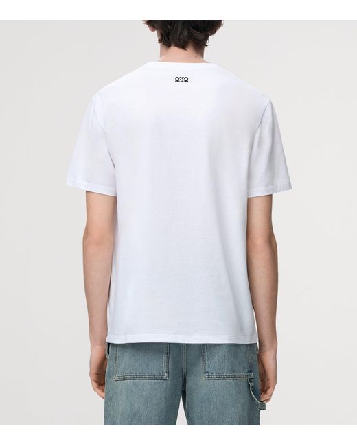 Loewe White Logo Relaxed T-Shirt for men